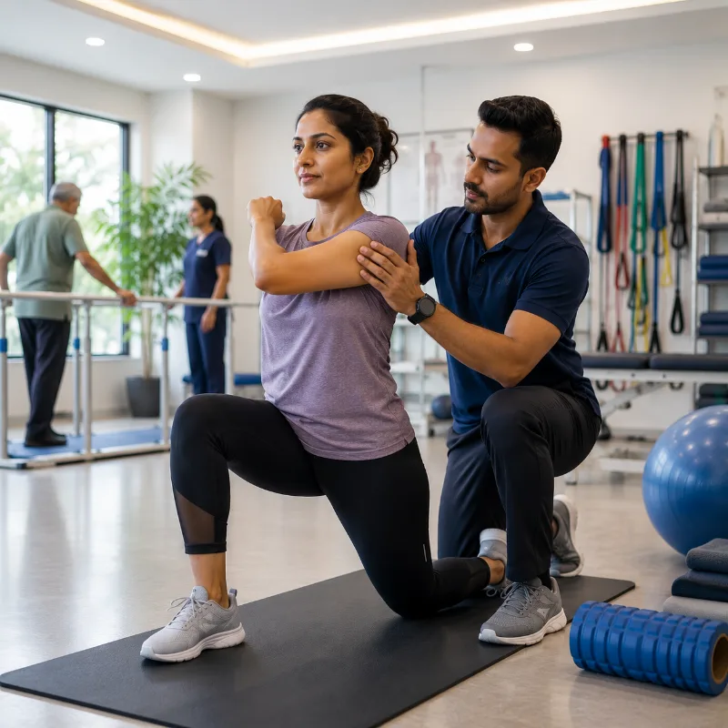Physiotherapy treatment session